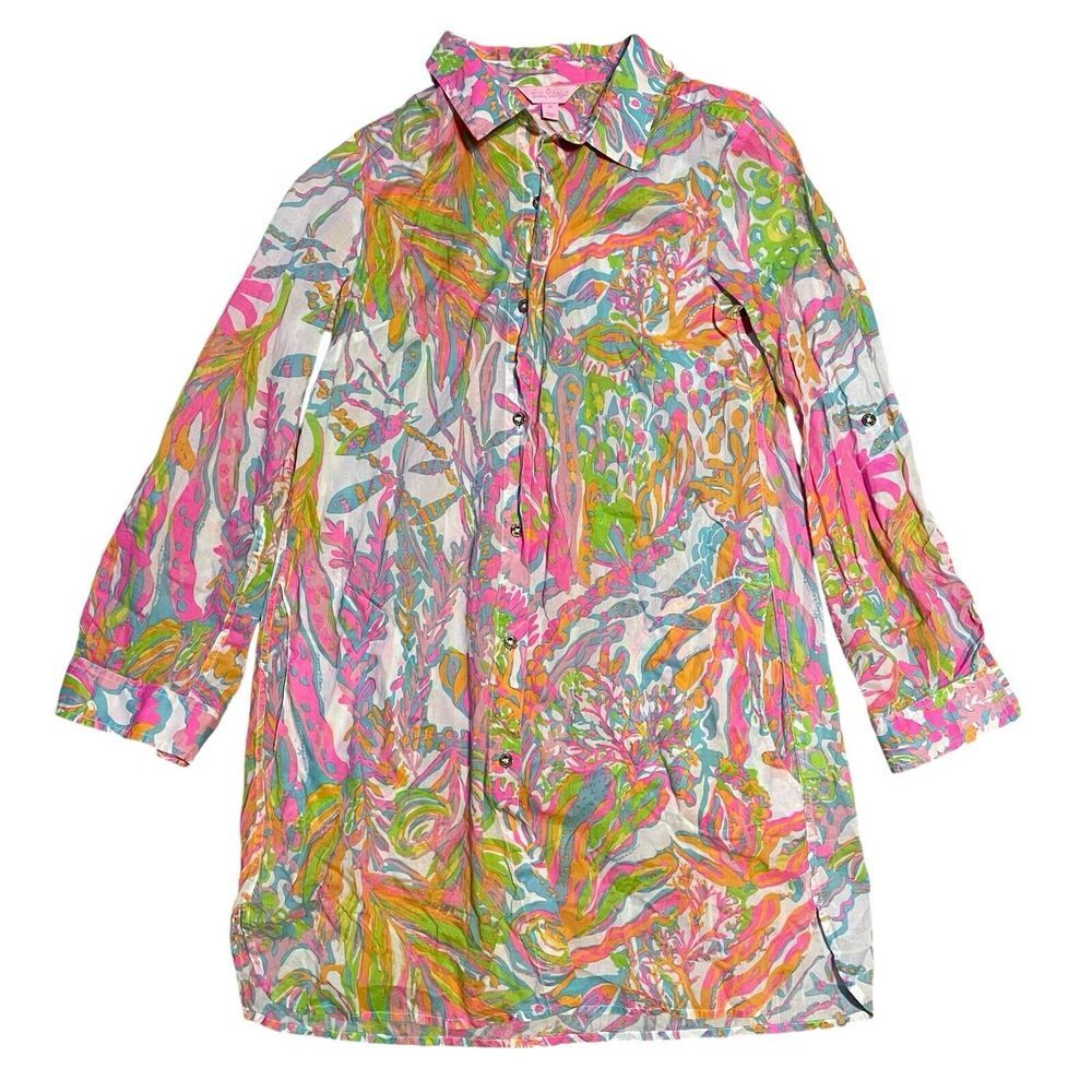 Lilly Pulitzer Scuba To Cuba Resort Jupiter Island Tunic Island Mini Dress‎